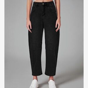 Barrel leg Black Women's Jeans M 8-10
